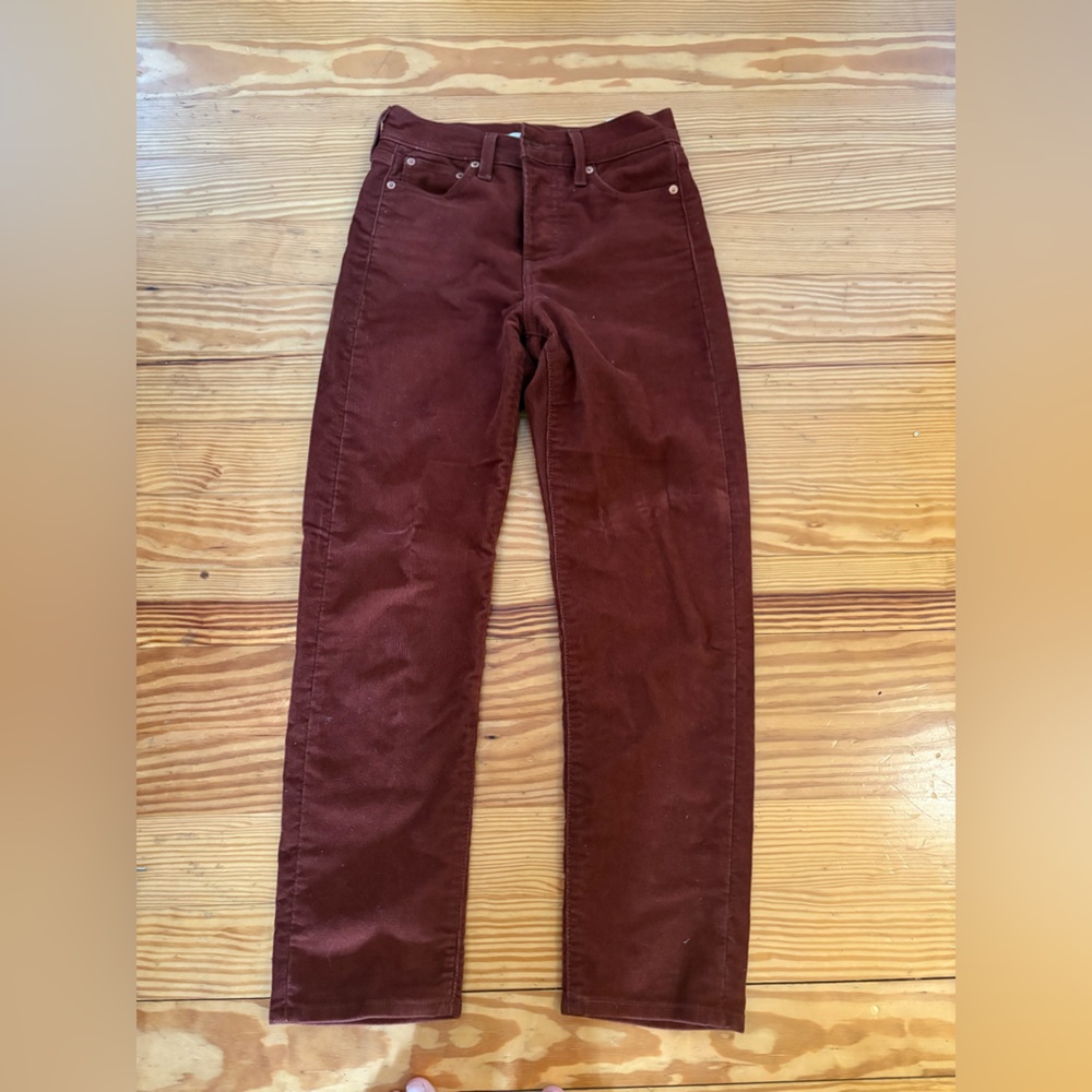 Levi's Women's Burnt Red/brown Straight Jeans
